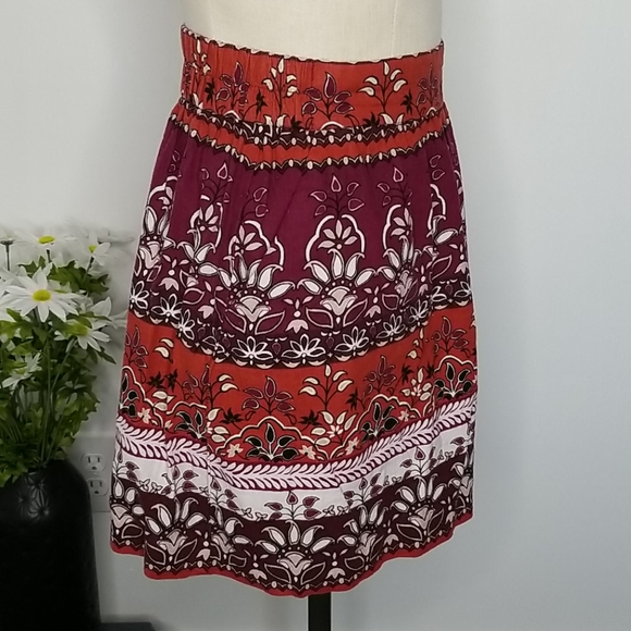 Loft Pull On Boho Skirt SZ XSP NWT - Picture 2 of 8